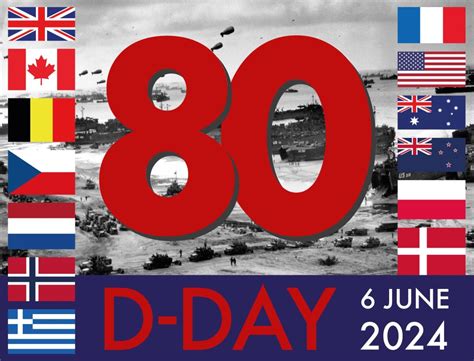 Dday Normandy Landings Invasion D Day 80Th Anniversary Man House Flags