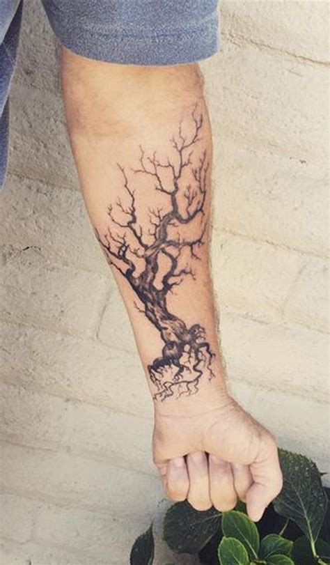 Dead Oak Tree Tattoo
