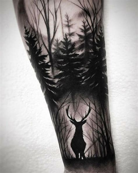 Deer Silhouette Tattoo