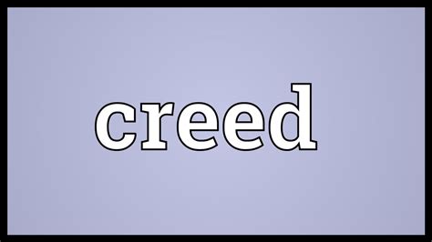 Define The Word Creed