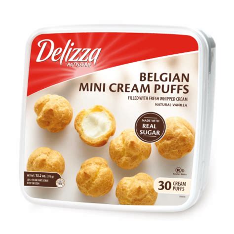 Delizza Patisserie Belgian Mini Cream Puffs 30 Count 13 2 Oz The Fresh Grocer