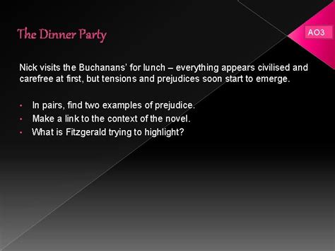 Ultimate Dinner Party Ideas Inspired by Buchanans Description