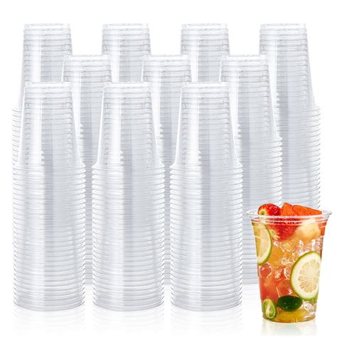 Disposable 12 Oz Clear Pet Plastic Cups 1000 Pack