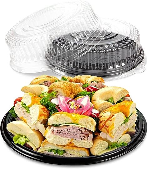 Disposable Cookie Trays With Lids Bites Delivery Trays