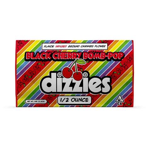 Dizzies Infused Ground Flower Black Cherry Bomb Pop 14G Dizzies