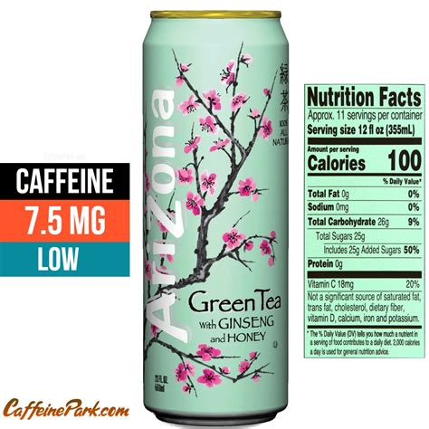 Does Arizona Green Tea Have Caffeine Good News For Tea Lovers