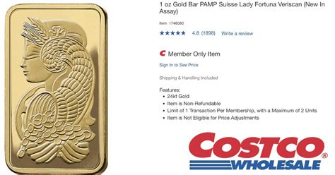 Does Costco Sell Gold Bars