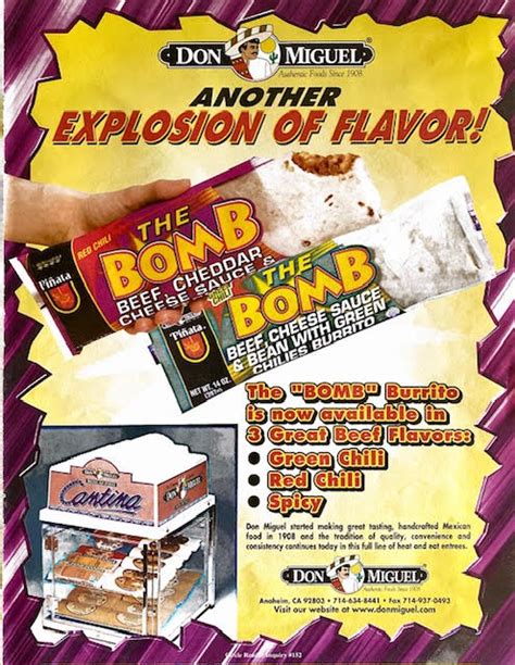 Don Miguel Burritos The Bomb Ad From 2000 Bamboo Trading Don Miguel Burritos The Bomb Ad From 2000 Bamboo Trading