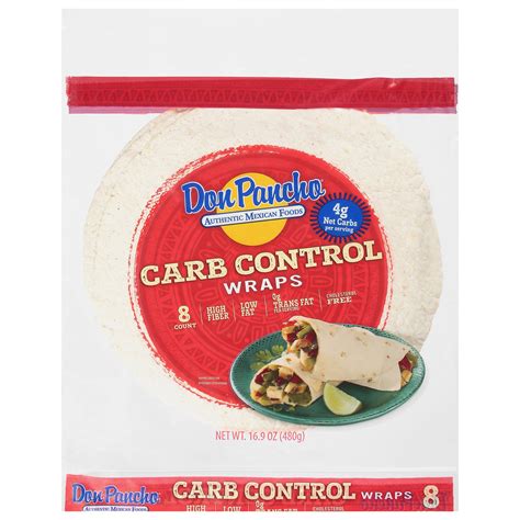 Don Pancho Carb Control Wraps R Lowcalfoodfinds