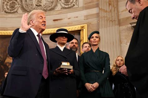 Donald Trump Did Not Place Hand On A Bible As He Took Oath Of Office