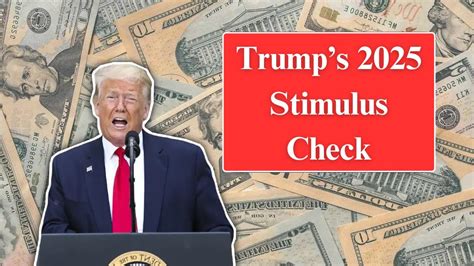 Donald Trump Stimulus Check What To Expect