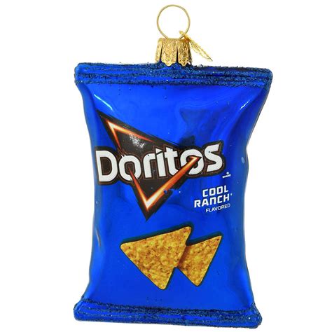 Doritos Cool Ranch Chips Glass Ornament