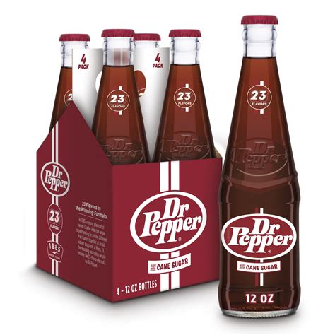 Dr Pepper Made With Cane Sugar Soda Pop 12 Fl Oz 4 Pack Glass Bottles Walmart Com Dr Pepper Made With Cane Sugar Soda Pop 12 Fl Oz 4 Pack Glass Bottles Walmart Com