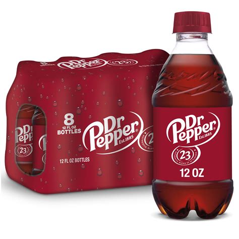Dr Pepper Soda 8 12 Fl Oz 355 Ml Bottles