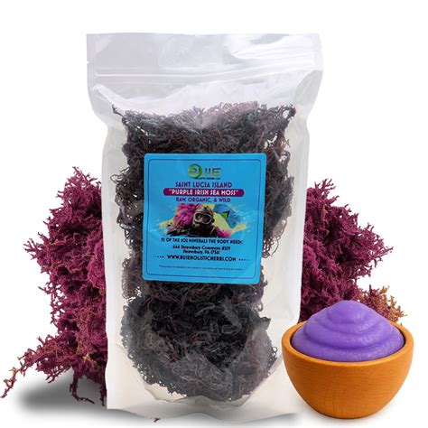 Dr Sebi Inspired Purple Irish Sea Moss Organic Raw 8 Oz Enriched
