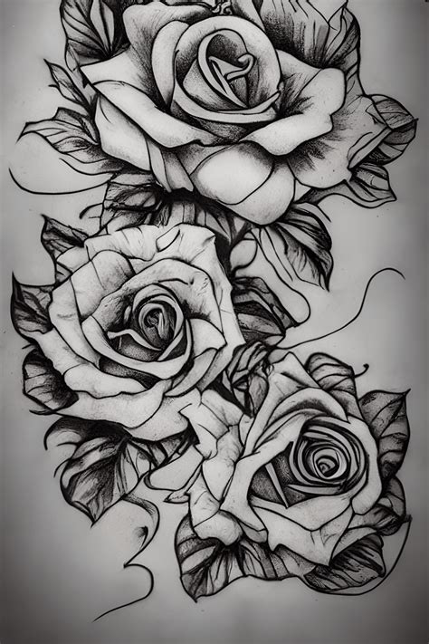 Drawings Of Tattoo Roses