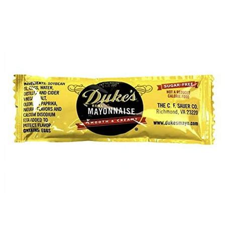 Duke S Mayonnaise Packets 50 Count Low Carb Gluten Free With Omega 3S Walmart Com