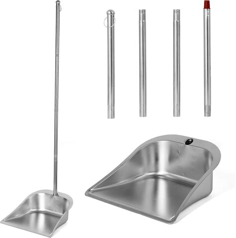 Dust Pans With Long Handle Heavy Duty Metal Upright Dustpan Long Dust Pans With Long Handle Heavy Duty Metal Upright Dustpan Long