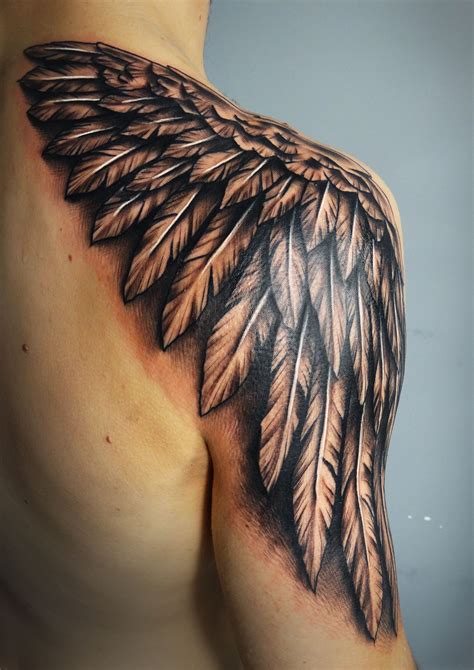 Eagle Wing Tattoos Wing Tattoos On Back Wing Tattoo Men Half Sleeve