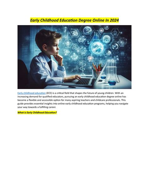 Early Childhood Education Degree Online In 2024 Pdf Early Childhood Education Degree Online In 2024 Pdf