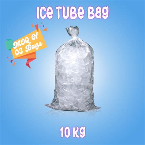 Edible Ice Tubes Bag 10 Kg Icenice Edible Ice Tubes Bag 10 Kg Icenice