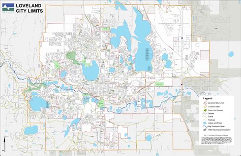 Editable City Map Of Loveland Co
