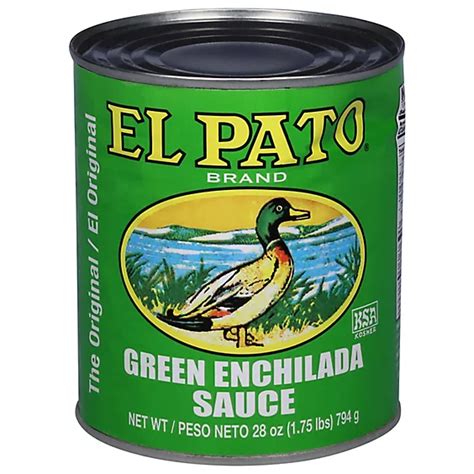 El Pato Sauce Enchilada Green Chili Can 28 Oz Vons