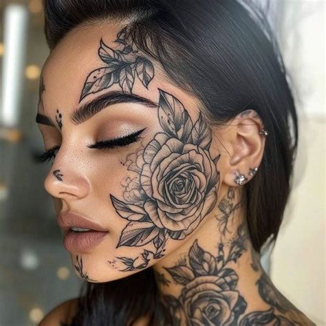Elegant Face Tattoos 33 Stunning Amp Creative Face Tattoos For Women In