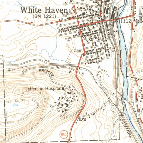 Elevation Of White Haven Rd White Haven Pa Usa Topographic Map