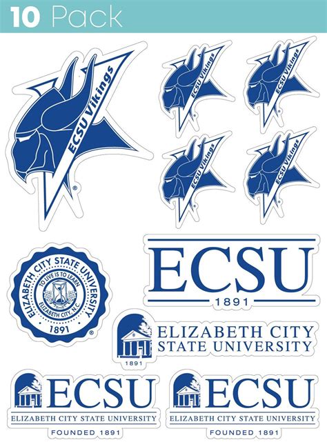 Elizabeth City State University 10 Pack Sticker Officially Licensed Decals Etsy Sweden