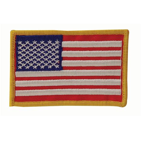 Embroidered U S A Military Flag Patches