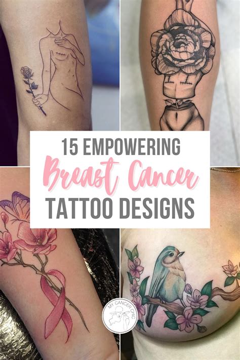 Empowering Breast Cancer Tattoo Designs