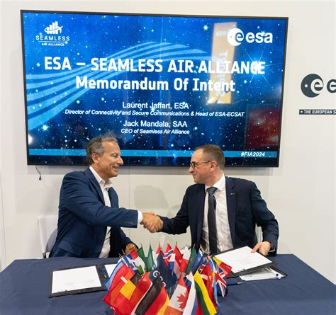 Esa Fia 2024 Signature Ceremony Between Esa And Seamless Air Alliance