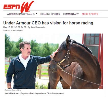 Espnw Under Armour Ceo Has Vision For Horse Racing Sagamore Farm Espnw Under Armour Ceo Has Vision For Horse Racing Sagamore Farm