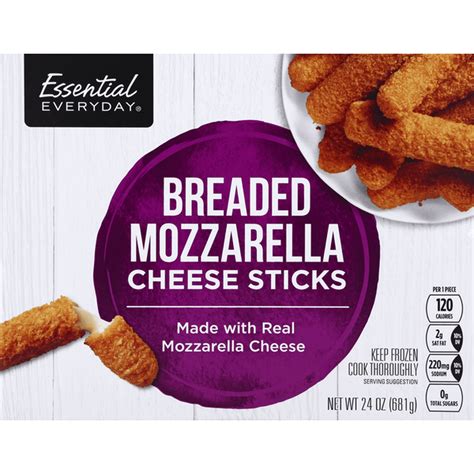 Essential Everyday Mozzarella Cheese Sticks Breaded Same Day Delivery Or Pickup Shoppers