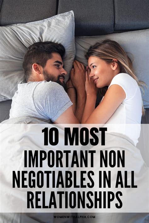 Essential Non Negotiables For Successful Dating