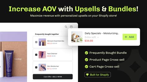 Essential Upsell Cross Sell Lift Aov With Frequently Bought Together Upsell And Cross Sell Shopify App Store