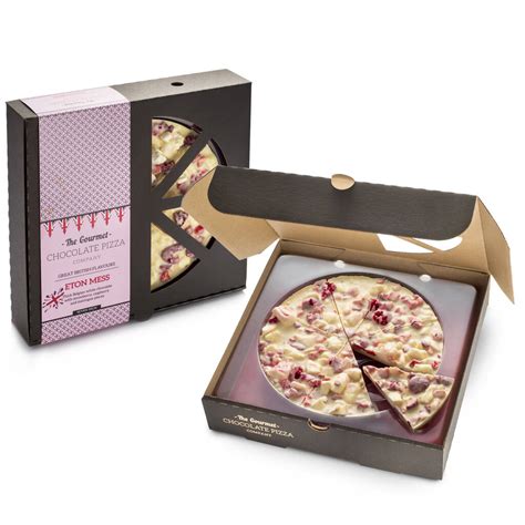 Eton Mess Chocolate Pizza Seven Inch By The Gourmet Chocolate Pizza Co