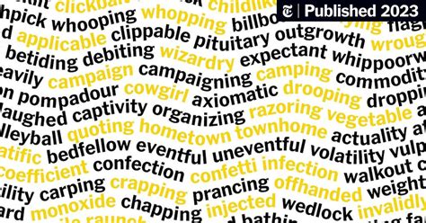 Every Single Pangram Of 2022 The New York Times