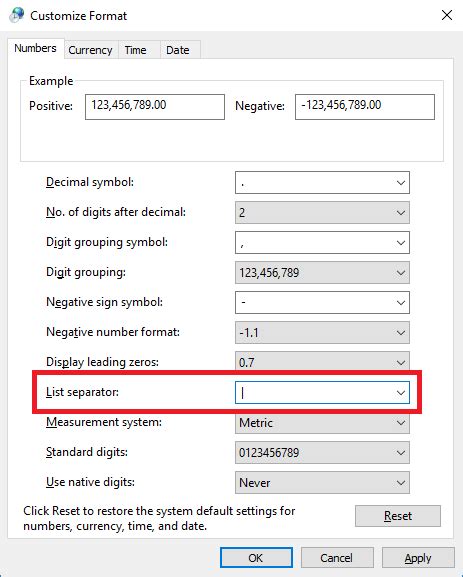 Excel 2013 2016 How To Change Csv Delimiter Character It Support Guides