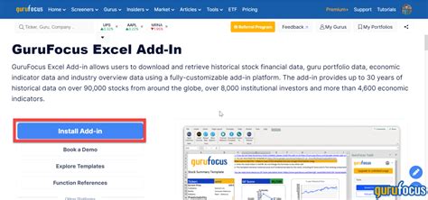 Excel Add In Gurufocus Com