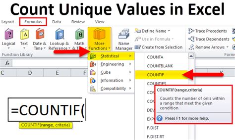 Excel Count Unique Values: Quick Tips for Data Mastery