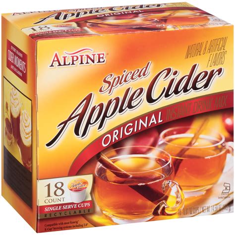 Expiration Date Alpine Spiced Apple Cider Instant Drink Mix 18 Cups