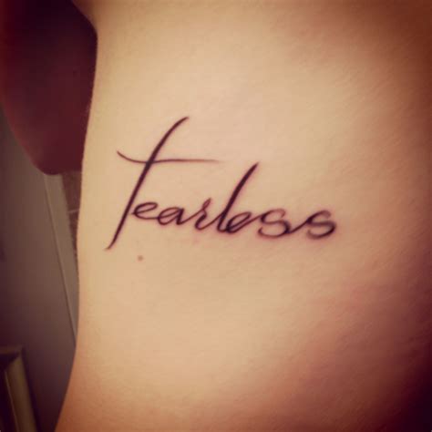 Fearless Quotes Tattoos Quotesgram