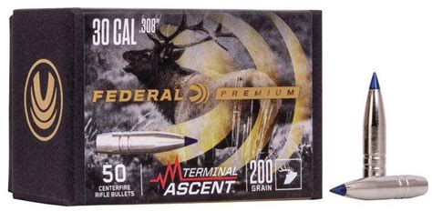 Federal 308 Caliber 200Gr Terminal Ascent Comp Bullet