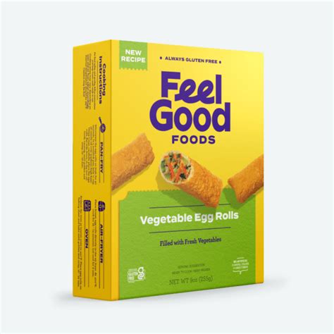 Feel Good Foods Gluten Free Chicken Amp Vegetable Egg Rolls 9 Oz