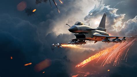 Fighter Jet Wallpaper 4K Missile Launch Jet Fighter