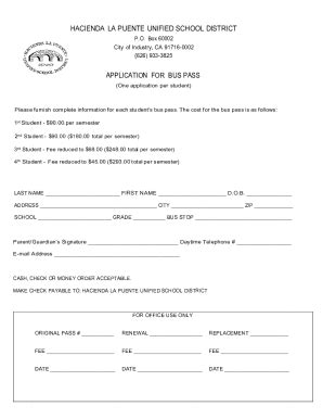 Fillable Online Hacienda La Puente Unified School District Fax Email