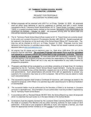 Fillable Online St Tammany Parish School Board Upscale Method