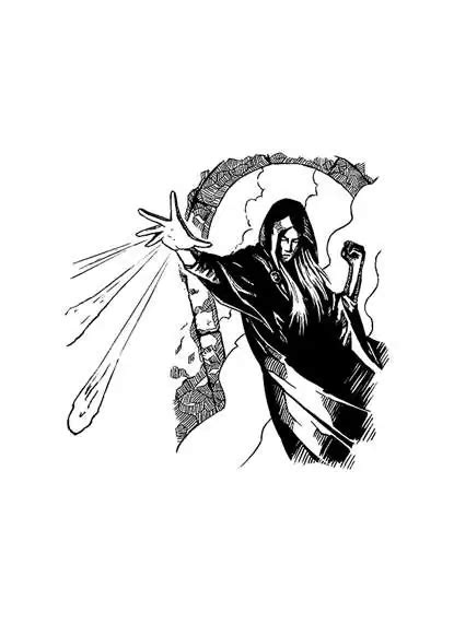 Filler Spot Spell Magic Missile Rpg Stock Art Dean Spencer Art Filler Spot Line Art Drivethrurpg